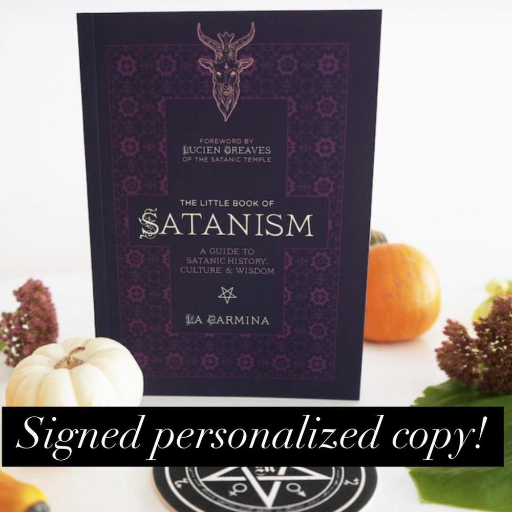 SIGNED author copy The Little Book Of Satanism LaCarmina autograph personalized
